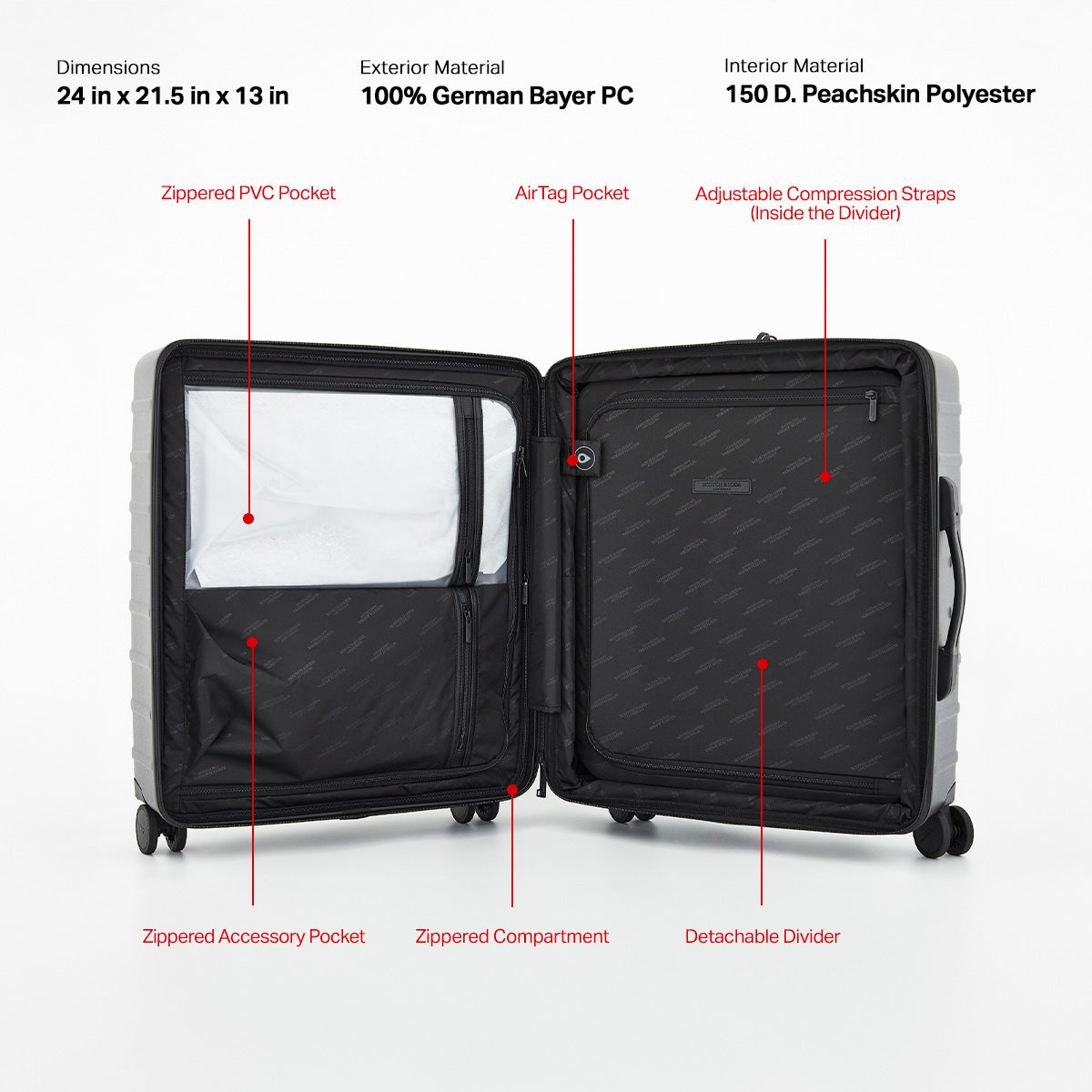 Scotch &amp; Soda Tilburg 24-inch Wing-On™ Hardside Trunk