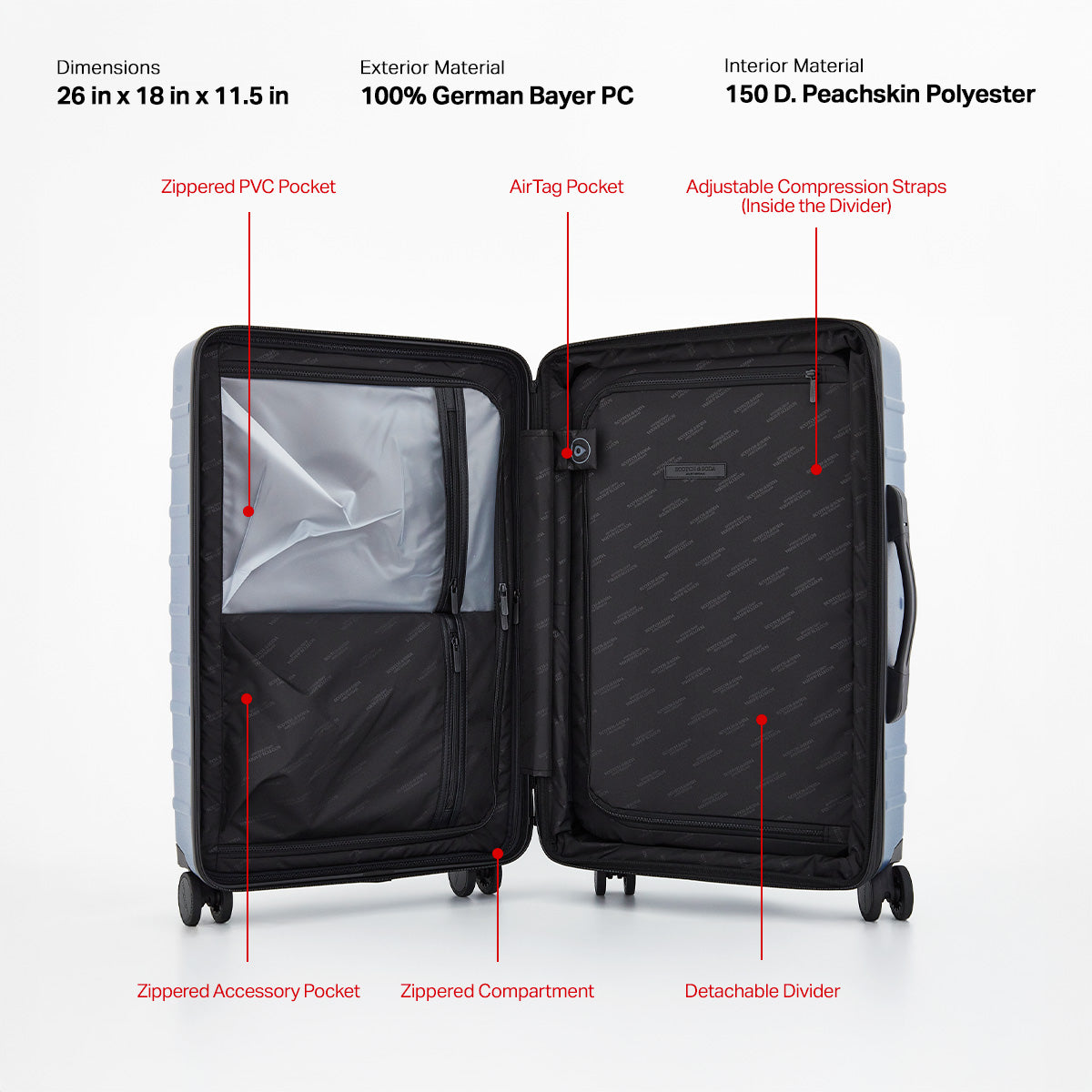 Scotch &amp; Soda Tilburg 26-inch Wing-On™ Hardside Upright