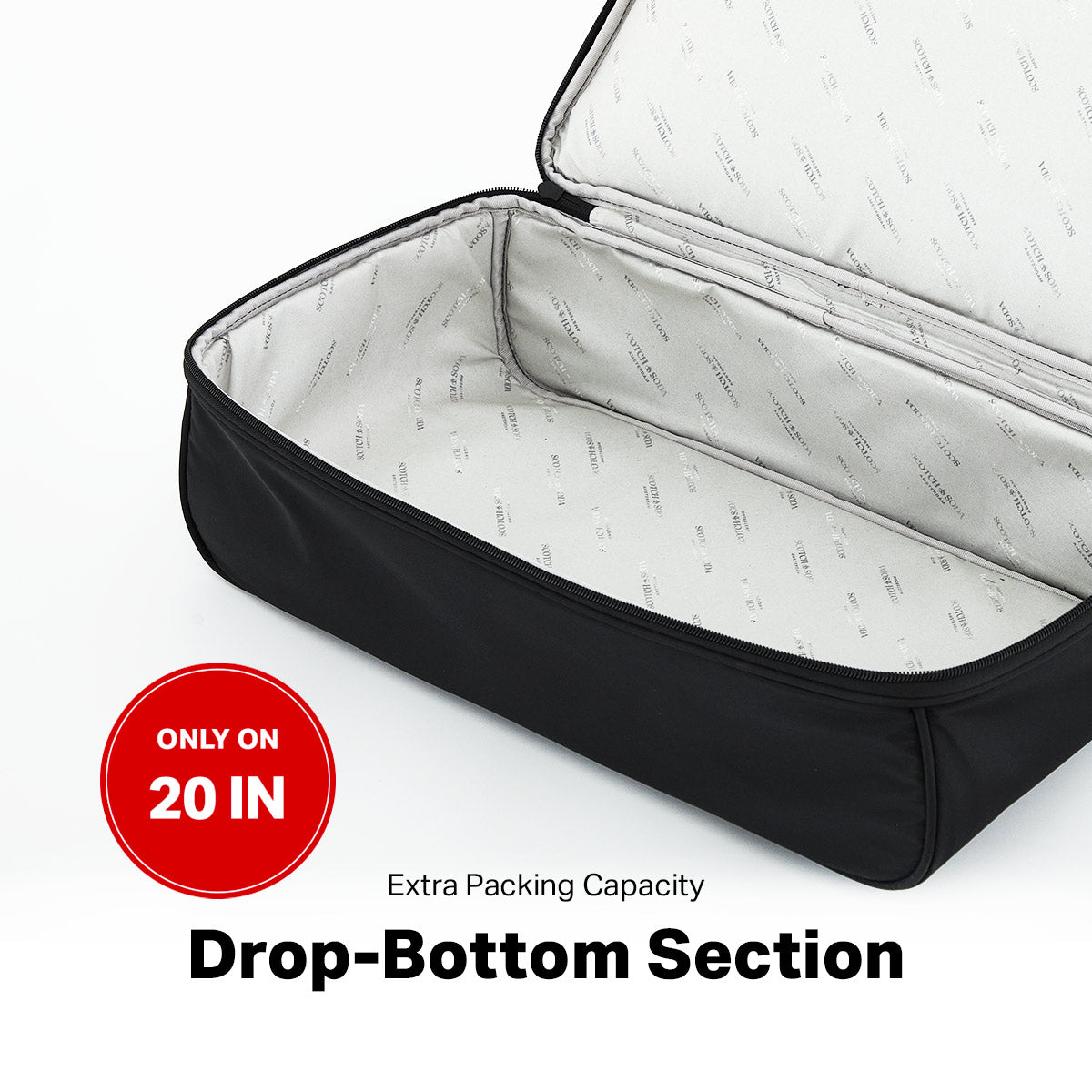 Scotch &amp; Soda Amsterdam 20-inch 2-Section Drop-Bottom Weekender