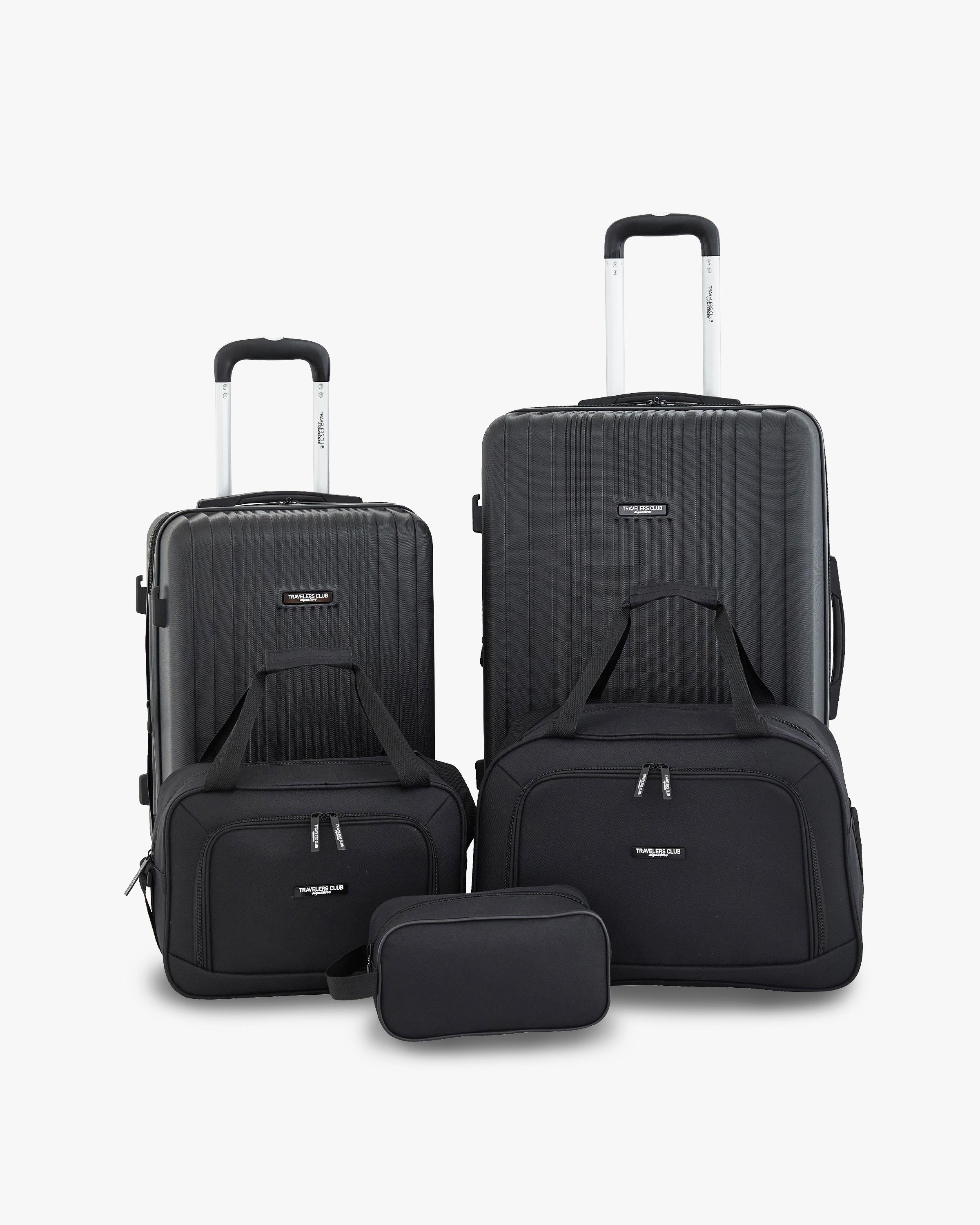Travelers Club Velocity 5-Piece Travel Set – Travelers Club Luggage