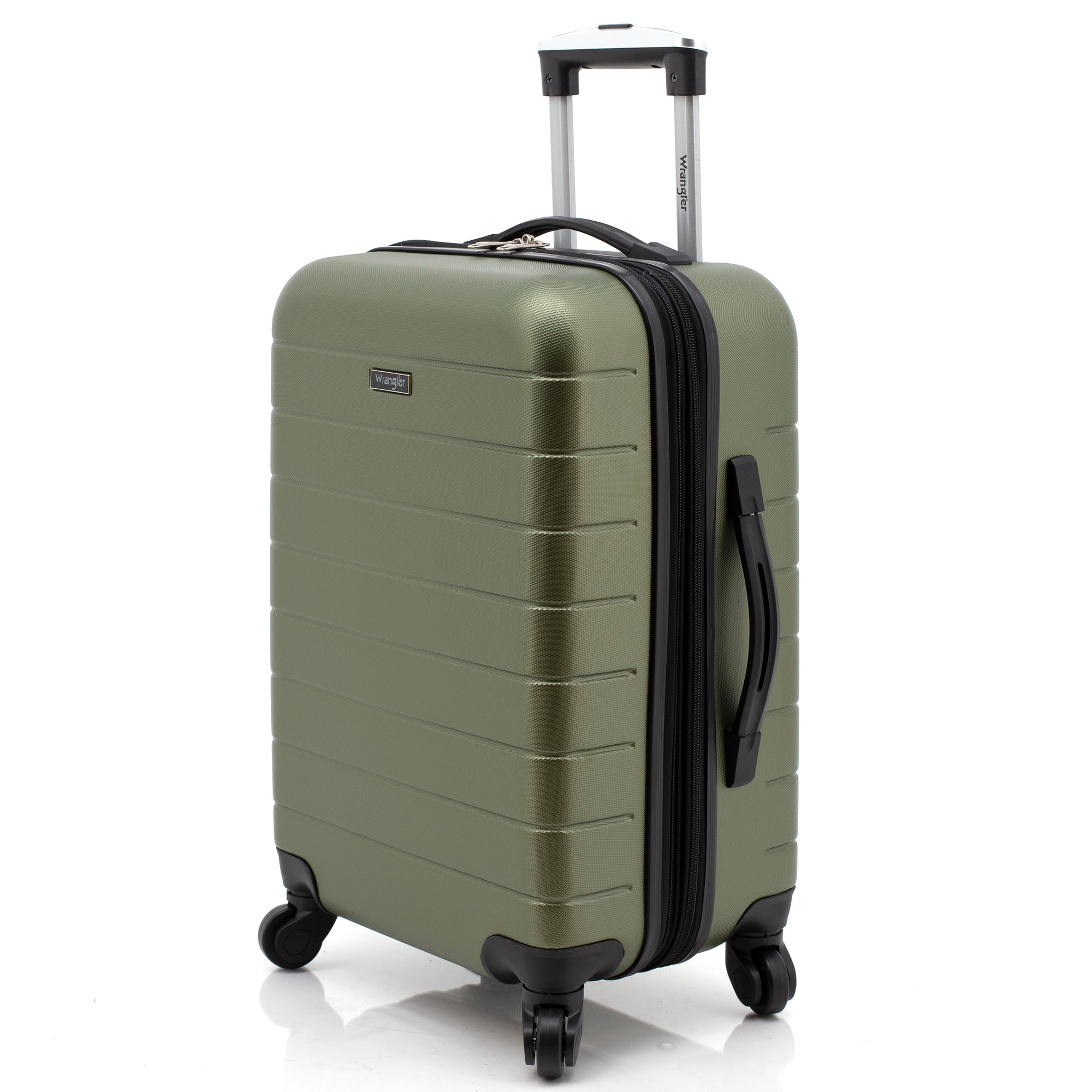 Wrangler Smart Luggage Set with Cup Holder and USB Port