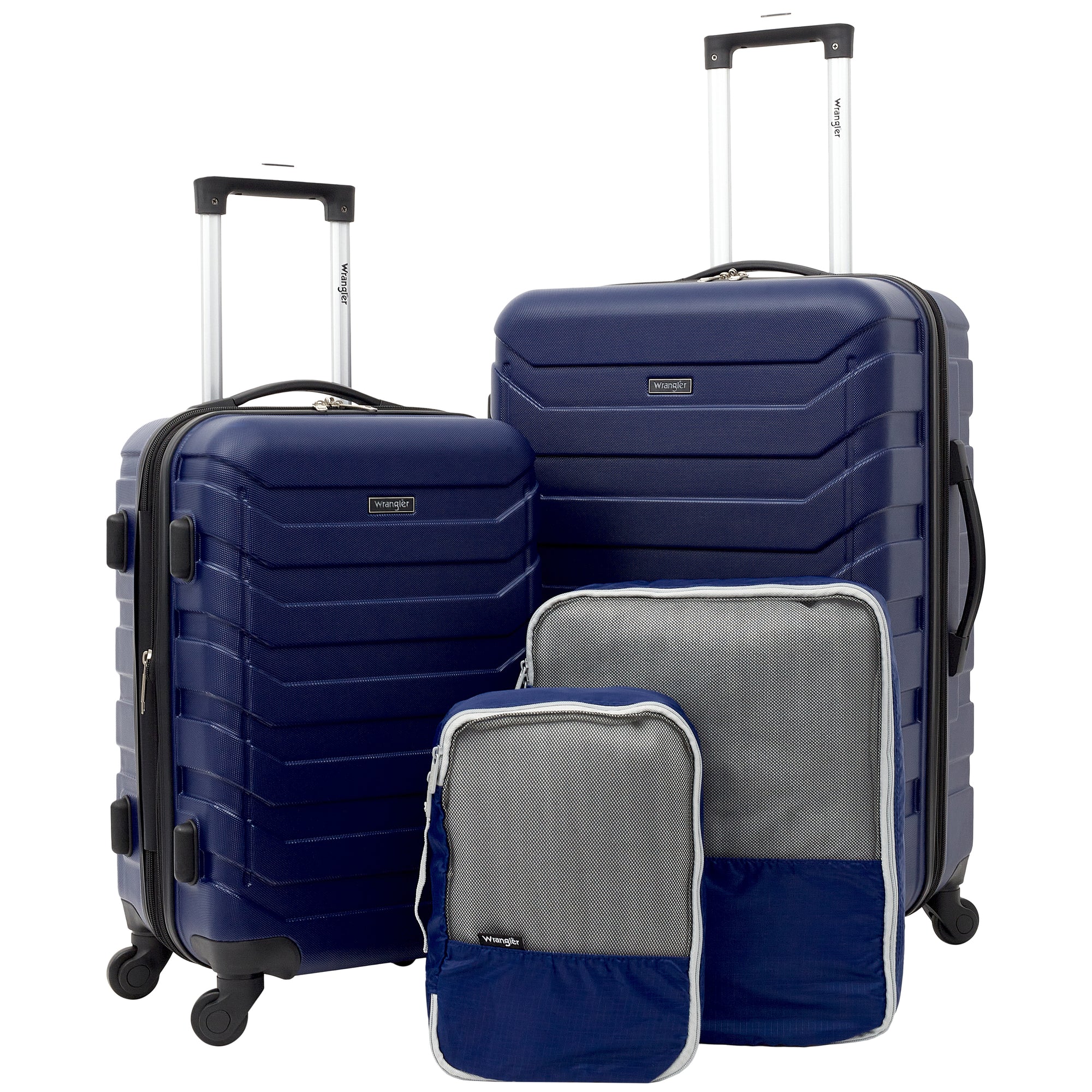 Wrangler Miami Luggage and Packing Cubes 4 Piece Set