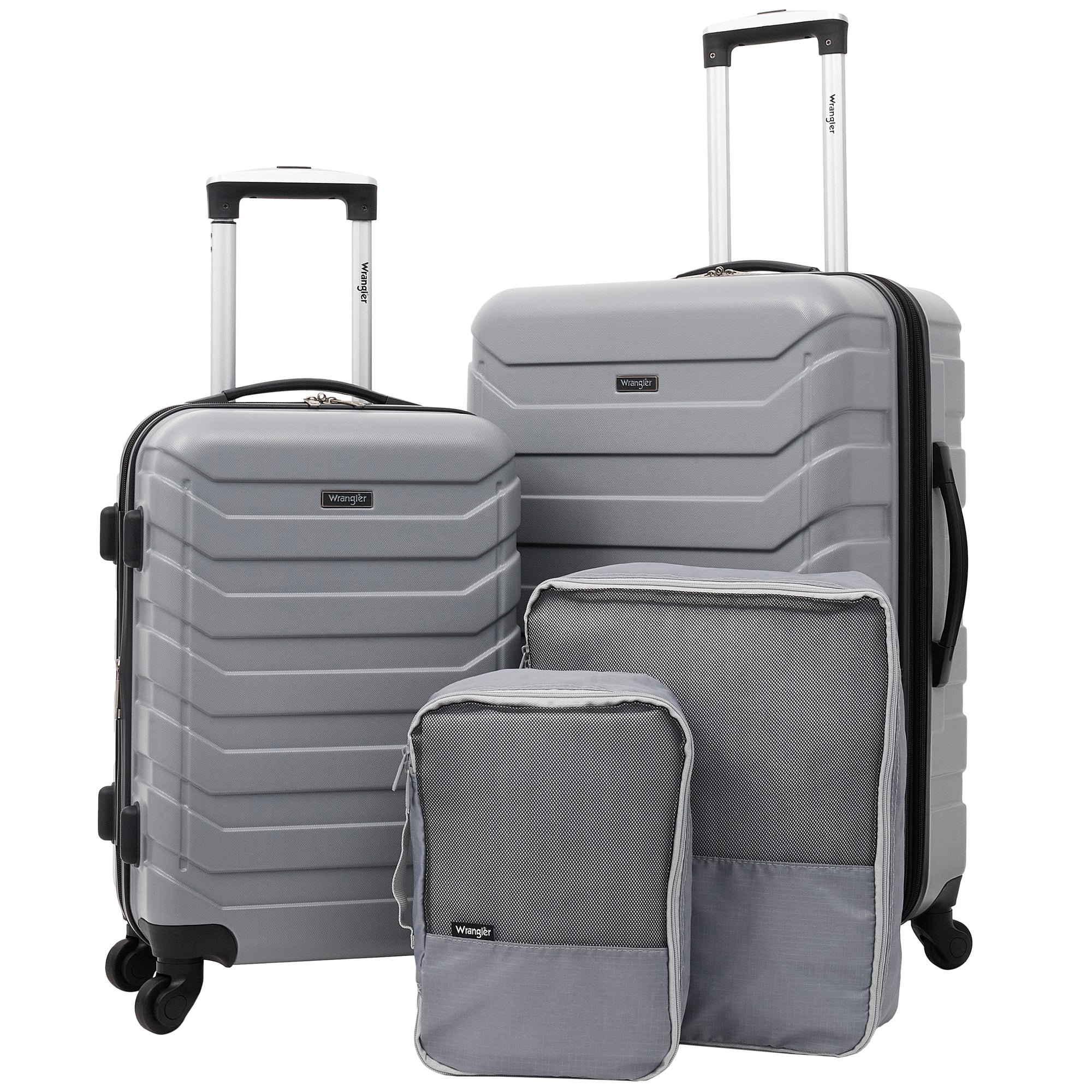 Wrangler Miami Luggage and Packing Cubes 4 Piece Set