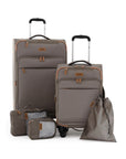 Wrangler | 5PC Softside Spinner Travel Luggage Set
