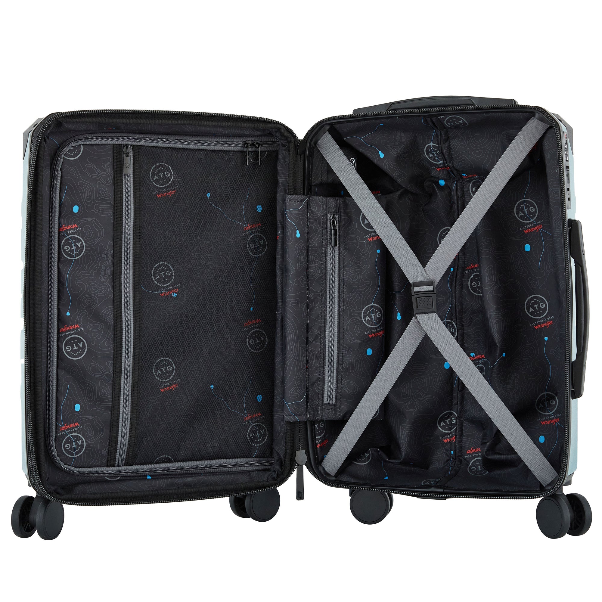 Alpine 22 in. Expandable Rolling Hardside Carry-On Luggage