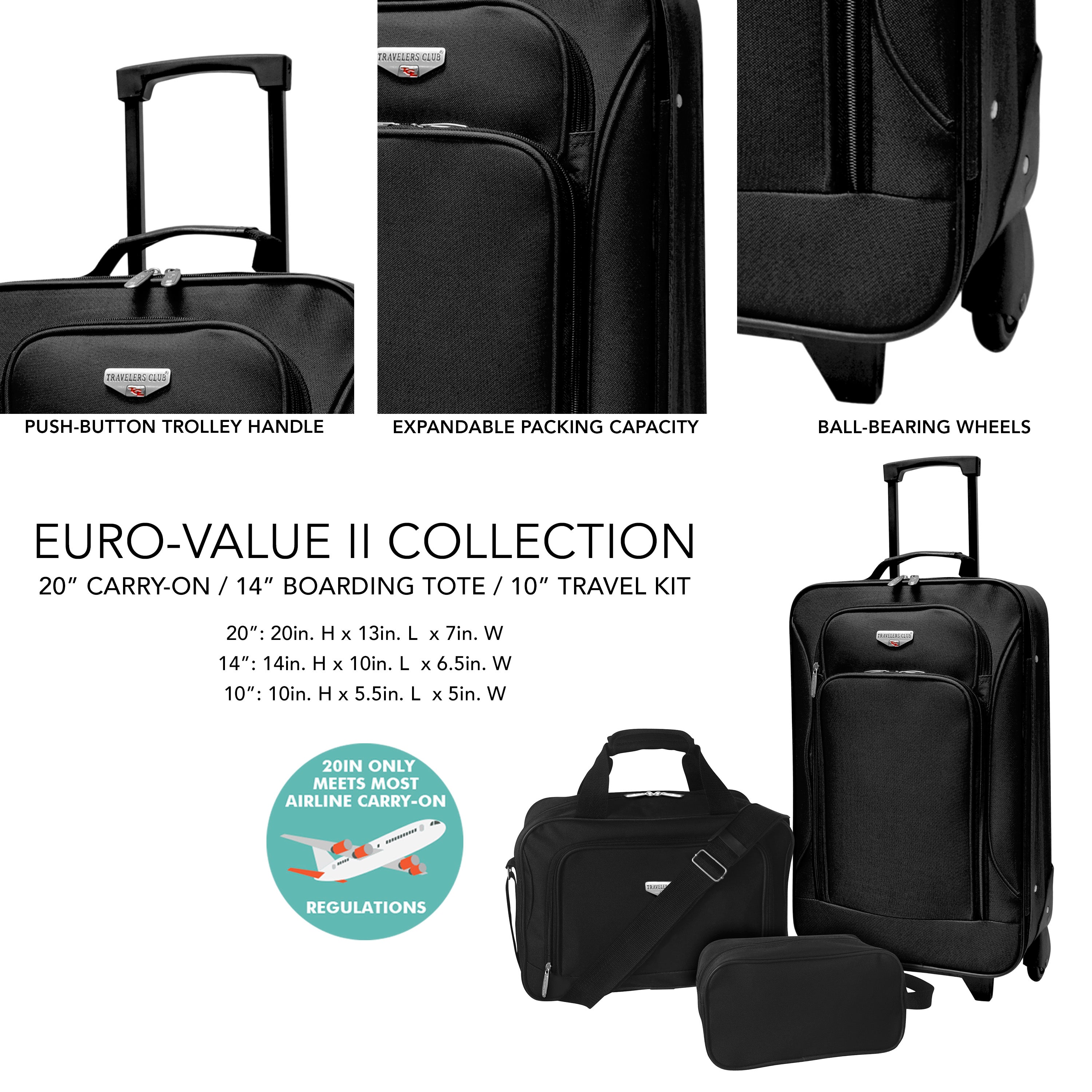 EVA Euro Value II Collection | 3PCS Value set W/ In-Line Blade Wheels