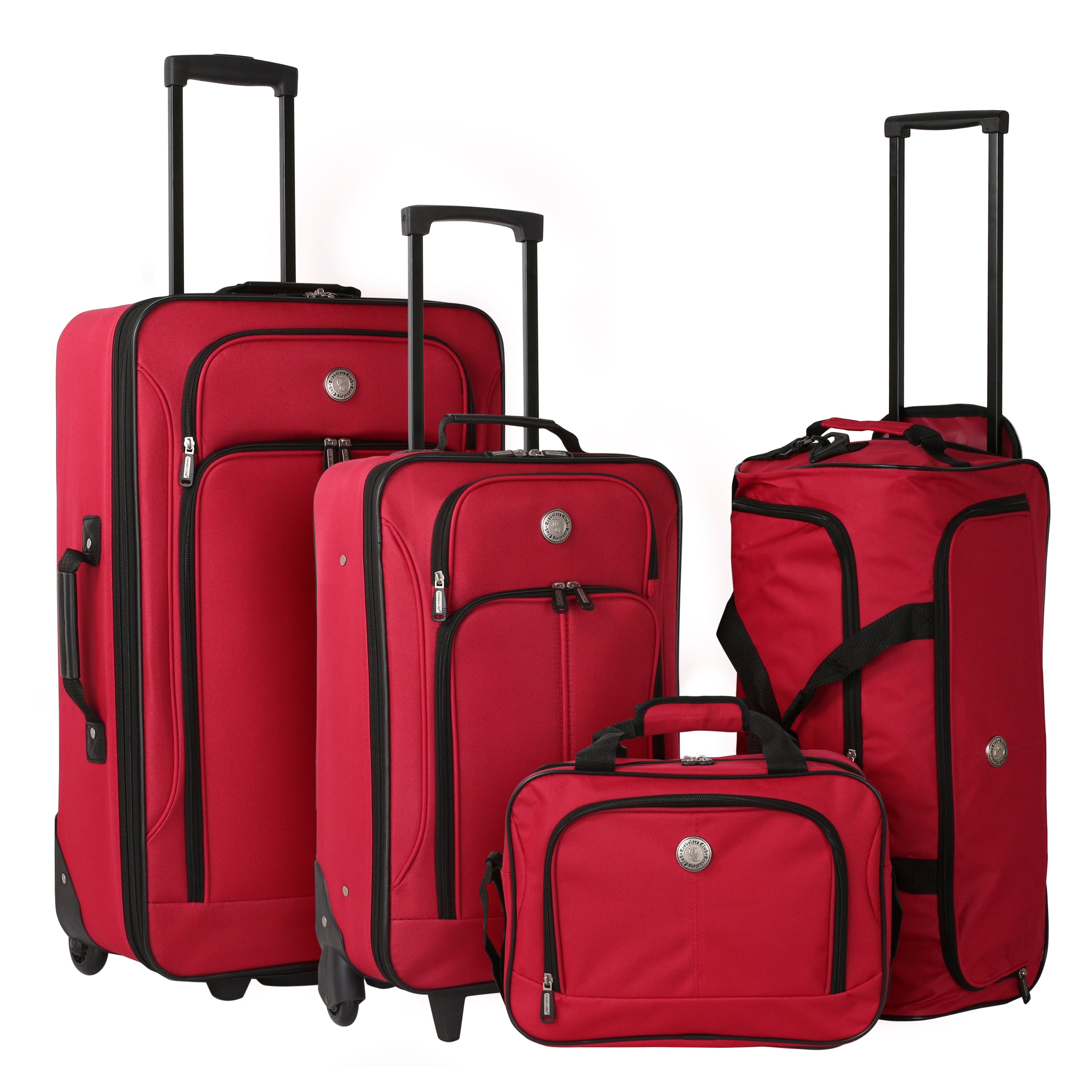 EVA Genova II Collection  4PCS Travel set W/ In-Line Blade wheels –  Travelers Club Luggage