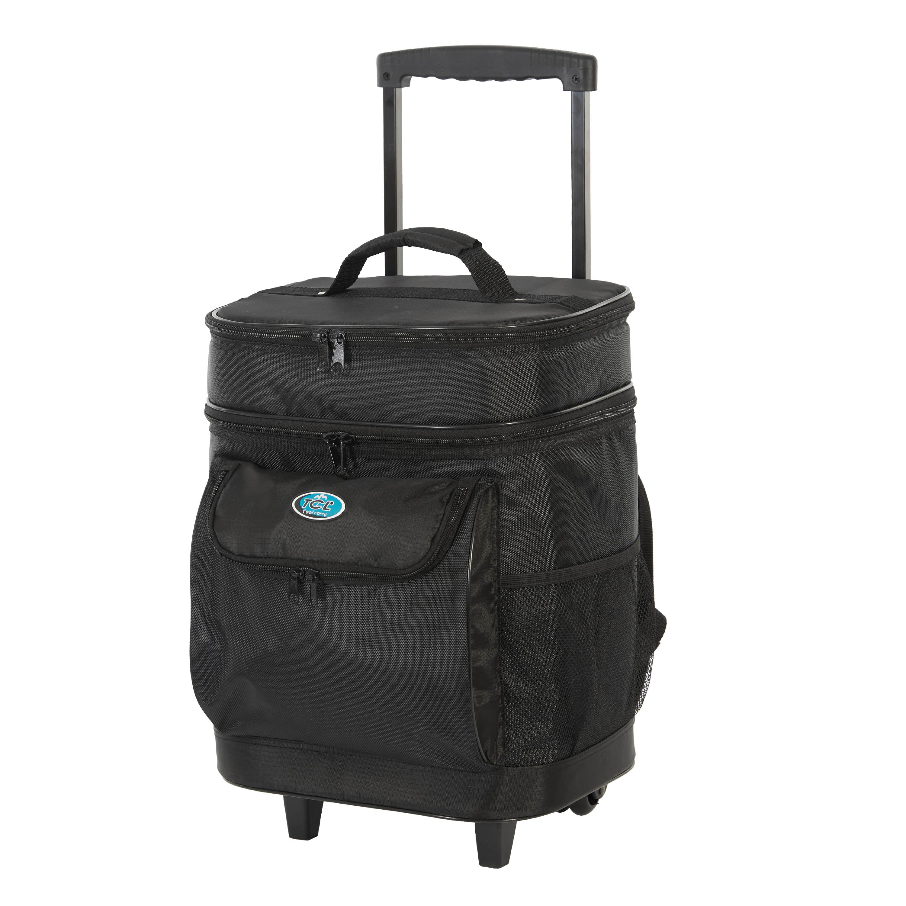 Cool Carry Collection | 17&quot; 2-Section Rolling cooler W/ Backpack straps